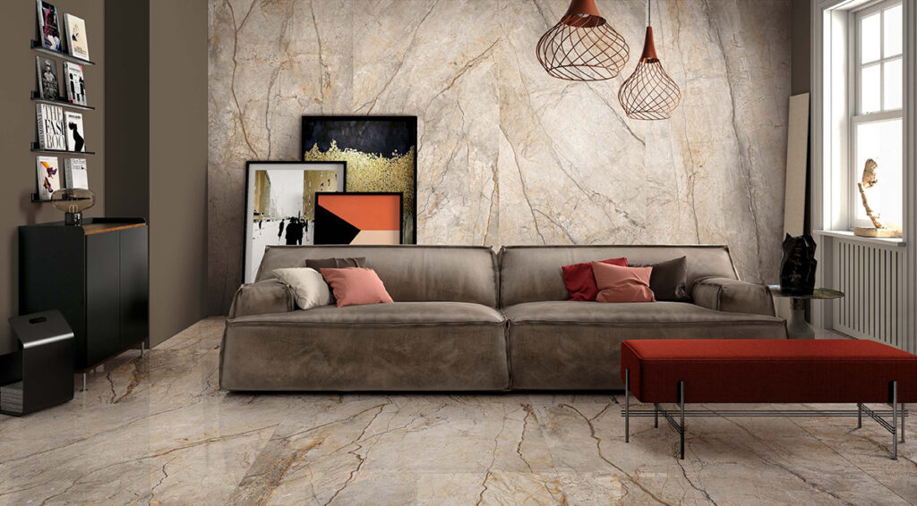 Интерьер с плиткой BLU AQ6 260 LP Imola Ceramica