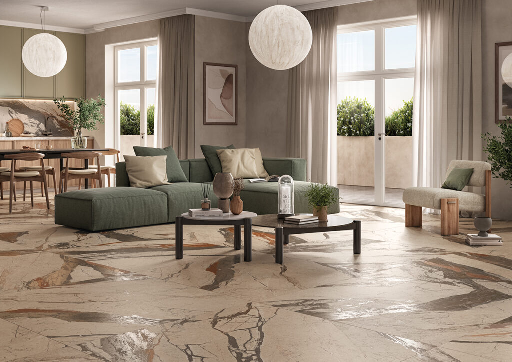Интерьер с плиткой BLU AQ6 260 LP Imola Ceramica