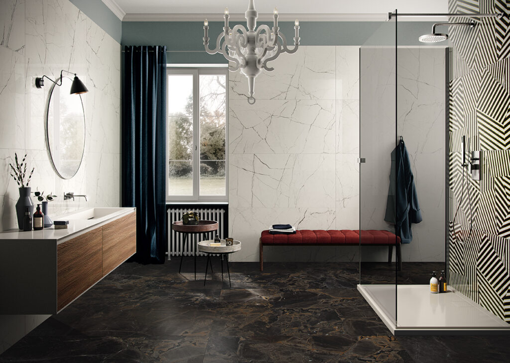 Интерьер с плиткой BLU AQ6 260 LP Imola Ceramica
