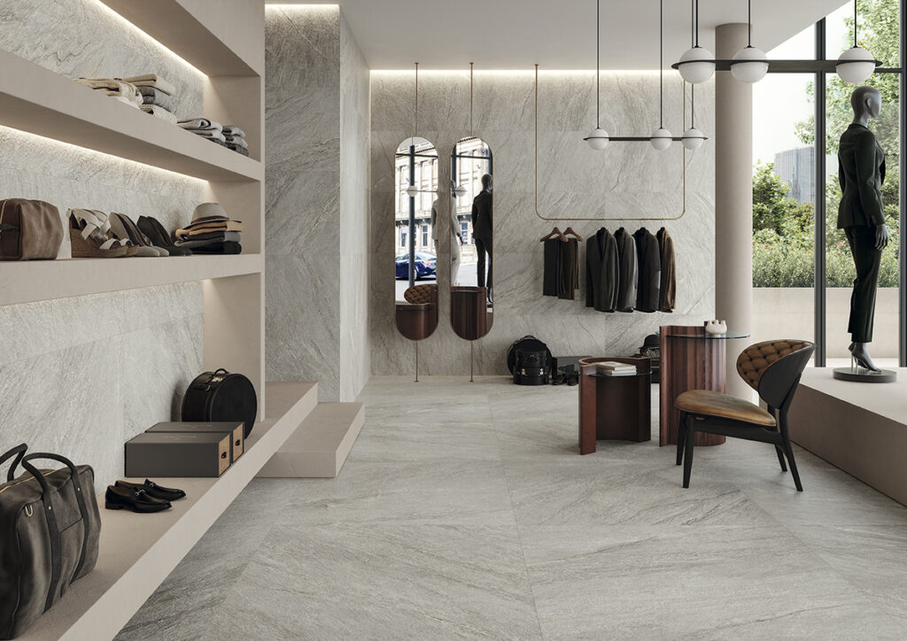 Интерьер с плиткой VIBES 12B RM Imola Ceramica